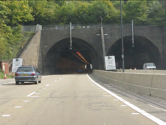 M4 Motorway Brynglas tunnels west
