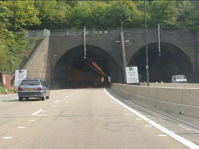 M4 Motorway Brynglas tunnels west