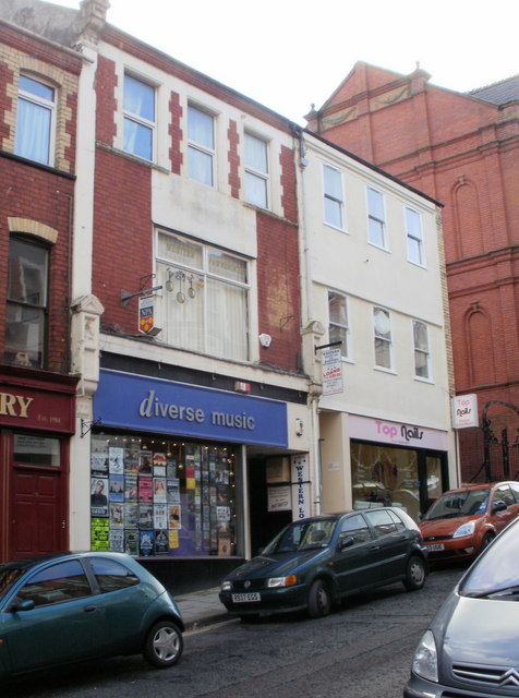 Diverse Music, Charles Street, Newport geograph.org.uk