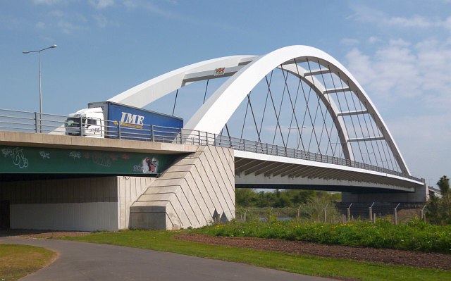 The southern side of City Bridge. Newport geograph.org.uk